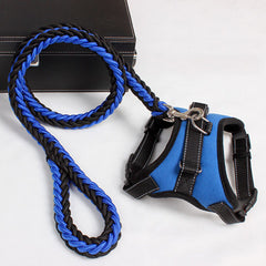 High-quality Dog Leash with Fashionable Leash Adjustable Chest Strap Combination Pet Travel Essential Safety and Comfortable Equipment