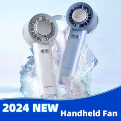 2025 Summer Gadget Handheld Turbo Jet Fan Mini Portable Ice Cold Fan Generation Brushless Motor Wind High Speed Duct Fans Violent Blower