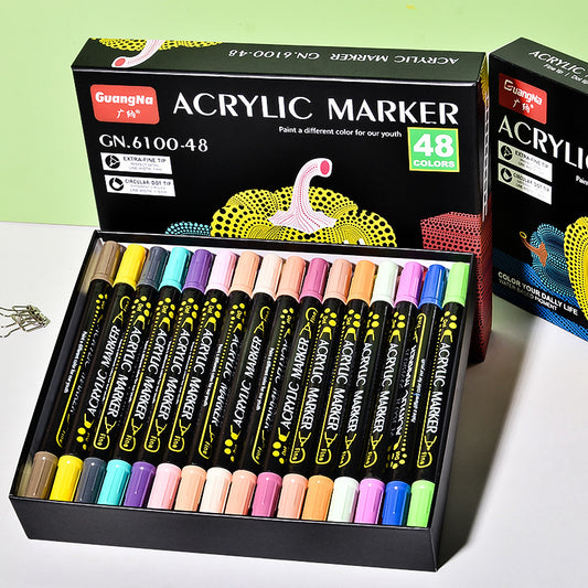 Multifunctional Double-headed Acrylic Exquisite Marker Pen Creative Set Professional Drawing Marking Dual-purpose Pen Suitable for Avariety of Materials