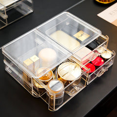 Multifunctional Cosmetic Storage Box Household Desktop Storage Box