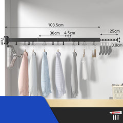 New Smart Home Essential Indoor Ultra-thin Invisible Wall-mounted Hanger Creative Space-saving Clothing Storage