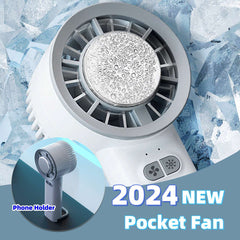 2025 Summer Gadget Handheld Turbo Jet Fan Mini Portable Ice Cold Fan Generation Brushless Motor Wind High Speed Duct Fans Violent Blower