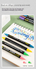 Multifunctional Double-headed Acrylic Exquisite Marker Pen Creative Set Professional Drawing Marking Dual-purpose Pen Suitable for Avariety of Materials