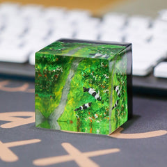 Exquisite Resin Fusion Natural Scenery Creative Oil Painting Decorative Painting Home Living Room Bedroom Desktop Ornaments