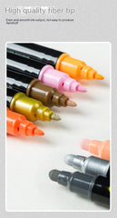 Multifunctional Double-headed Acrylic Exquisite Marker Pen Creative Set Professional Drawing Marking Dual-purpose Pen Suitable for Avariety of Materials