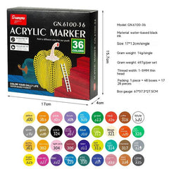 Multifunctional Double-headed Acrylic Exquisite Marker Pen Creative Set Professional Drawing Marking Dual-purpose Pen Suitable for Avariety of Materials