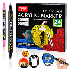 Multifunctional Double-headed Acrylic Exquisite Marker Pen Creative Set Professional Drawing Marking Dual-purpose Pen Suitable for Avariety of Materials
