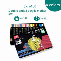 Multifunctional Double-headed Acrylic Exquisite Marker Pen Creative Set Professional Drawing Marking Dual-purpose Pen Suitable for Avariety of Materials