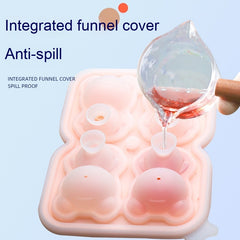 Bear Ice Cube Molded Silicone Ice Tray
