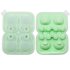 Bear Ice Cube Molded Silicone Ice Tray