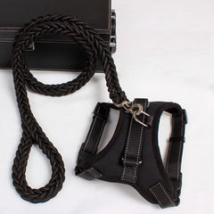 High-quality Dog Leash with Fashionable Leash Adjustable Chest Strap Combination Pet Travel Essential Safety and Comfortable Equipment
