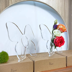 Flower Arrangement Butterfly Acrylic Photo Frame Vase