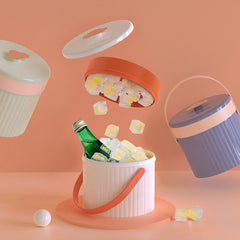 Ice Hockey Mold  Whiskey Spherical Ice Cube Ice Tray Food Grade Silicone Making Round Ball Storage Ice Box