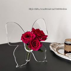 Flower Arrangement Butterfly Acrylic Photo Frame Vase